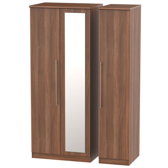 Harlech 3 Door Mirrored Wardrobe
